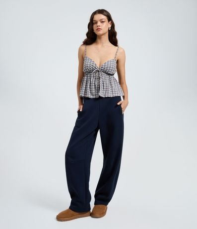 Pantalón Barrel de Algodón