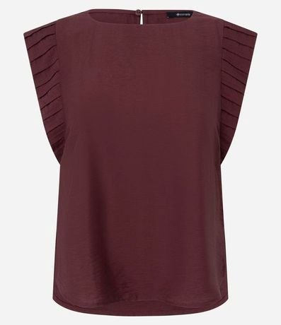 Blusa en Airflow con Recortes en el Hombro 5