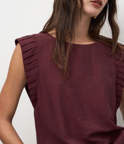 Blusa en Airflow con Recortes en el Hombro 4