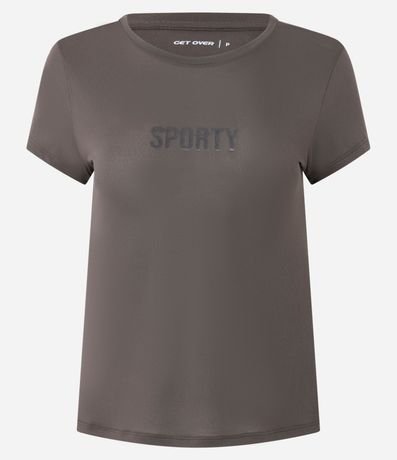 Remera Deportiva en Crepé con Lettering “Sporty” 3