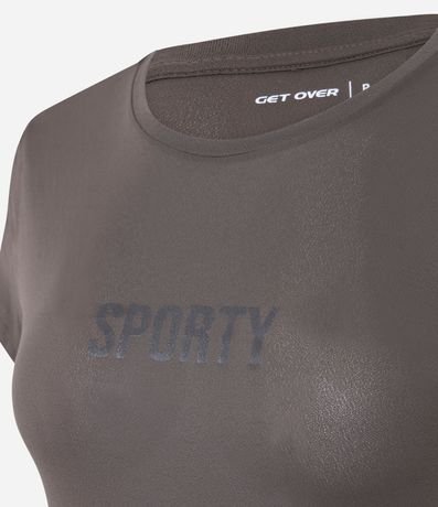 Remera Deportiva en Crepé con Lettering “Sporty” 4