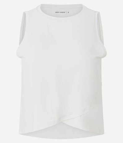 Musculosa Cropped Deportiva en Microfibra con Ruedo Traspasada 5