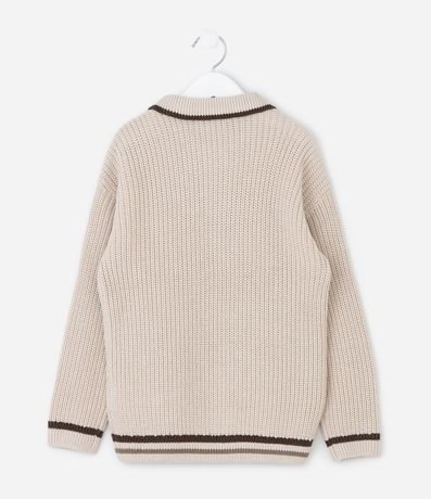 Suéter Infantil College en Punto con Cuello Polo – Talle 1 a 6 años 3
