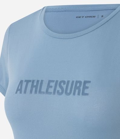 Remera Deportiva Regular en Crepé con Lettering Athleisure 2