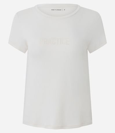 Remera Deportiva con Estampa Lettering Practice en Gel 5