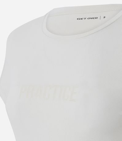 Remera Deportiva con Estampa Lettering Practice en Gel 6