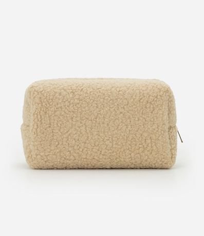 Neceser Rectangular Mediana con Textura de Pelos 3