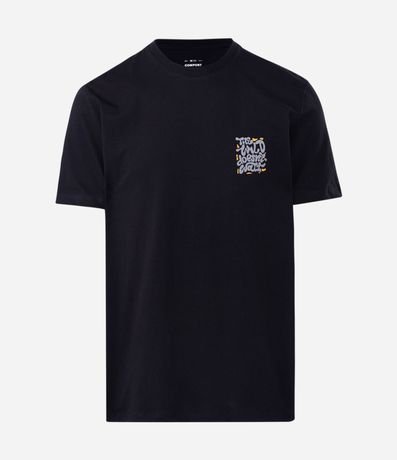 Remera Comfort en Algodón con Estampado Psicodélico The Wild Doesn’t Wait 5