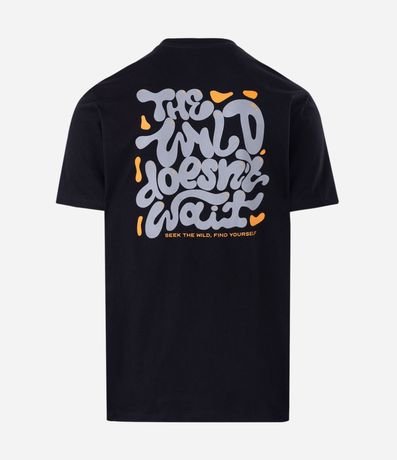 Remera Comfort en Algodón con Estampado Psicodélico The Wild Doesn’t Wait 6