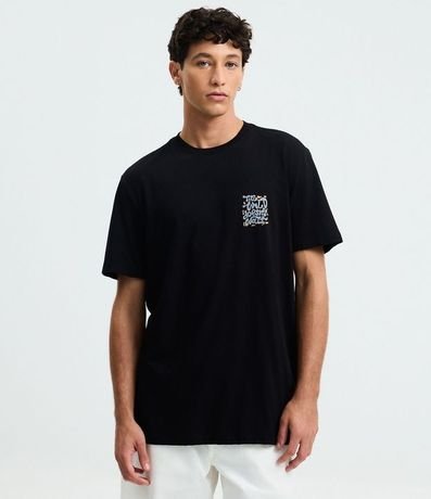 Remera Comfort en Algodón con Estampado Psicodélico The Wild Doesn’t Wait 1