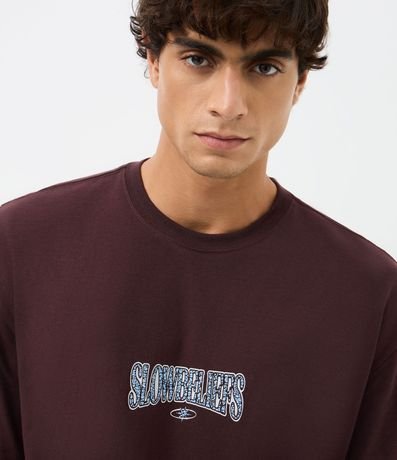 Remera Relaxed en Algodón con Lettering