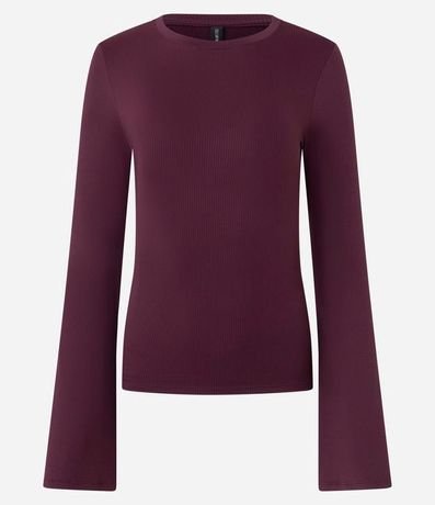 Blusa en Rib con Manga Sino