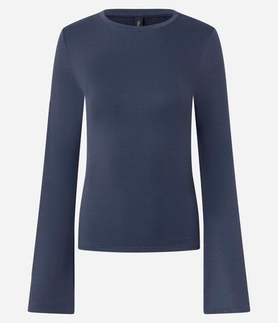Blusa en Rib con Manga Sino