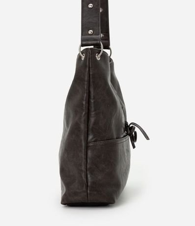 Cartera Hobo Grande en PU con Detalle en Cordón 2