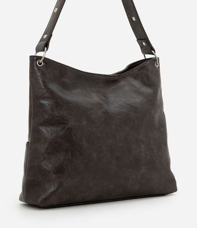 Cartera Hobo Grande en PU con Detalle en Cordón 3