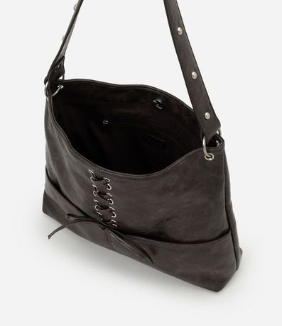 Cartera Hobo Grande en PU con Detalle en Cordón 6