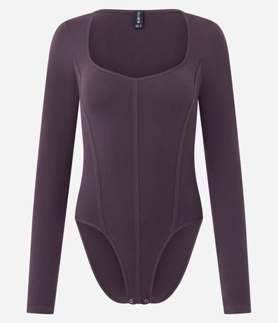Body en Poliamida Seamless y Escote Cuadrado