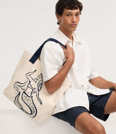 Bolsillo Náutica con Estampado de Sirena