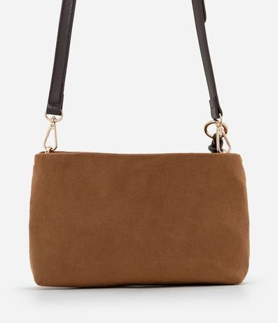 Bolsa Transversal Mediana en Gamuza con Asa Ajustable 3