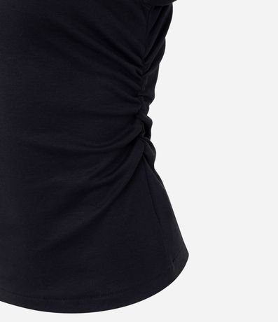 Blusa Manga Larga con Fruncido en la Cintura en Algodón 7