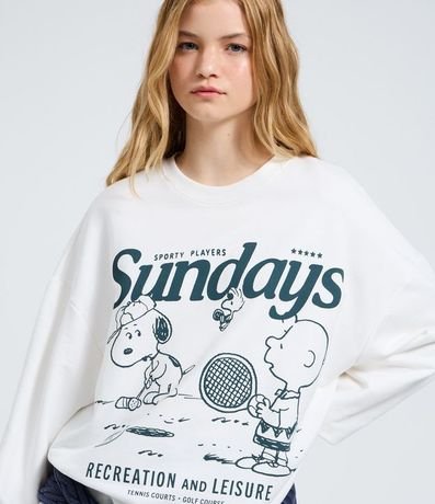 Algodón Cerrado con Estampado Snoopy Sunday 3
