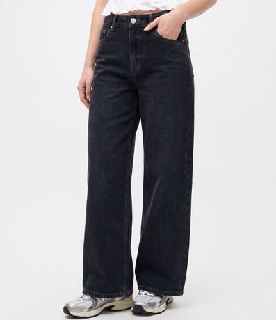Pantalón Wide Leg en Jeans con Cintura Baja 2