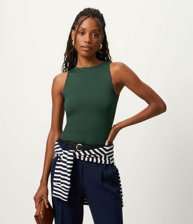 Blusa en Poliamida con Cuello Redondo 4