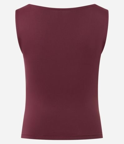 Blusa sin Manga en Microfibra con Escote Canoa 3