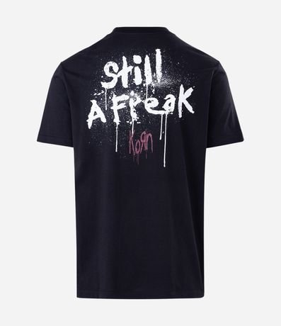 Remera Manga Corta en Algodón con Estampa Frontal de Korn 6