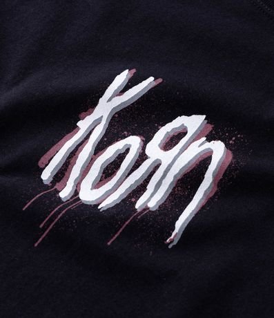Remera Manga Corta en Algodón con Estampa Frontal de Korn 8