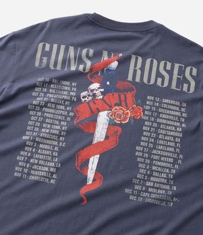Remera Manga Corta en Algodón con Estampado Guns and Roses 9