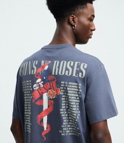 Remera Manga Corta en Algodón con Estampado Guns and Roses 3