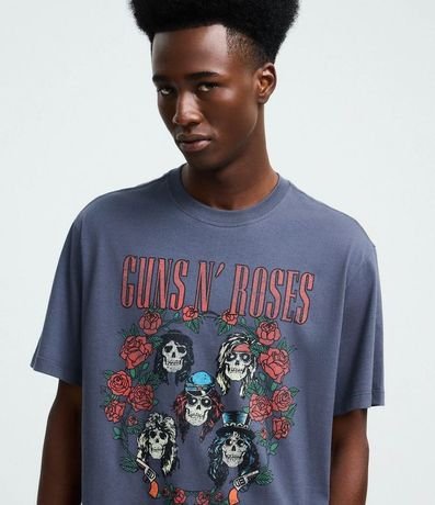 Remera Manga Corta en Algodón con Estampado Guns and Roses 4