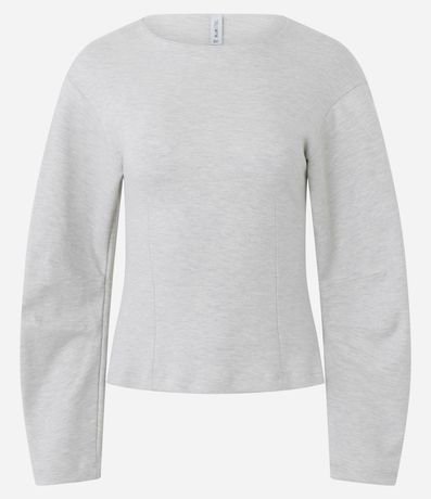 Blusa Regular con Manga Larga Amplia