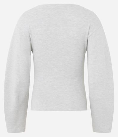 Blusa Regular con Manga Larga Amplia 2