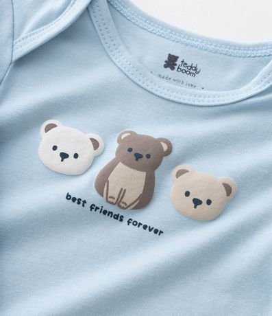 Body Infantil con Estampa de Ositos Amigos – Talle RN a 18 Meses 6
