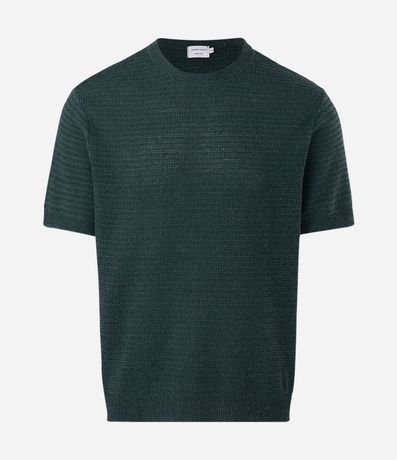 Remera Manga Corta en Tricolina Texturizada 5