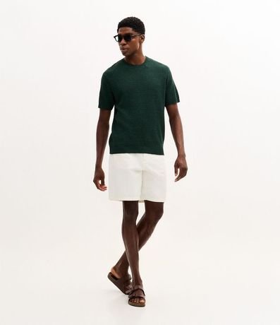 Remera Manga Corta en Tricolina Texturizada 2