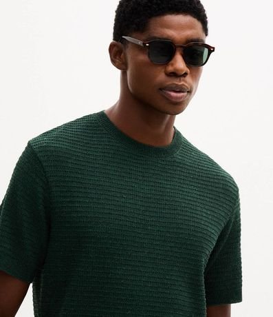 Remera Manga Corta en Tricolina Texturizada 4