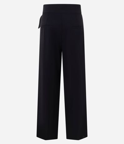 Pantalón Wide en Crepé Cintura con Hebilla 6