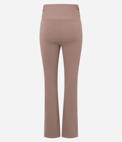 Pantalón Flare Deportiva con Fruncido Lateral y Encaje en el Ruedo 7