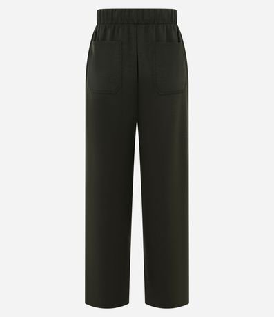 Pantalón Recto en Algodón con Cintura Elástica 6