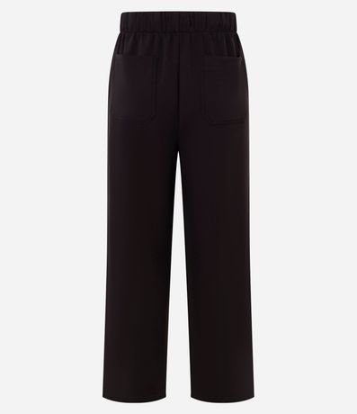 Pantalón Recto en Algodón con Cintura Elástica 6