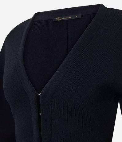 Cardigan Regular en Punto con Abotonado por Ganchos 6