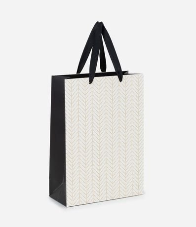 Bolsa Pequeña en Papel con Foil Espina de pez