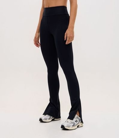 Pantalón Legging Flare Deportiva en Microfibra con Fenda 3