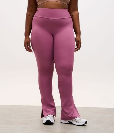 Pantalón Legging Flare Deportiva en Microfibra con Fenda 5