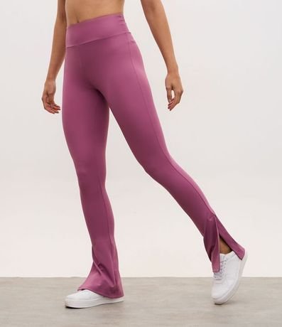 Pantalón Legging Flare Deportiva en Microfibra con Fenda 2
