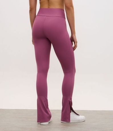 Pantalón Legging Flare Deportiva en Microfibra con Fenda 4