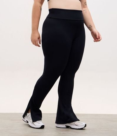 Pantalón Legging Flare Deportiva en Microfibra con Fenda 6